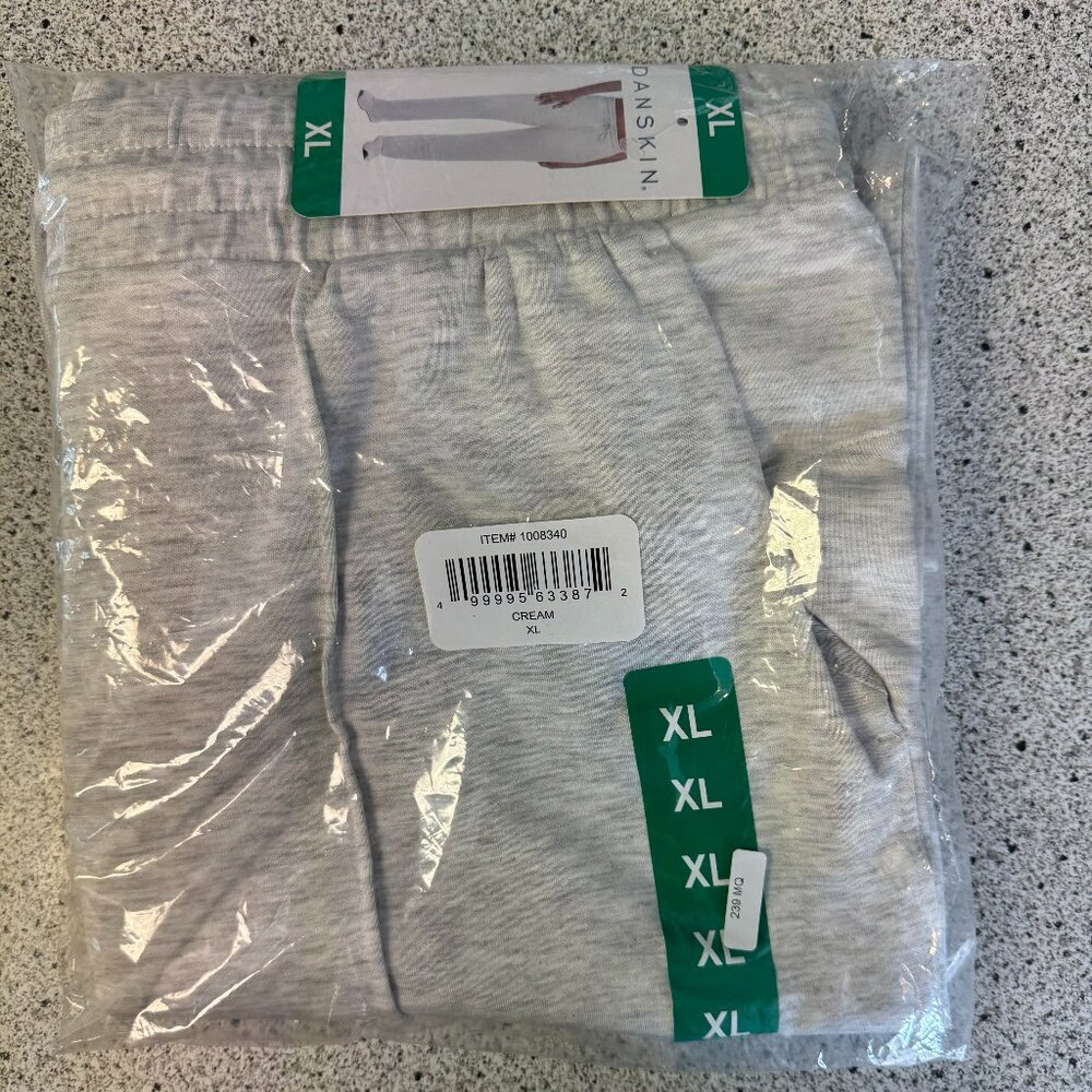 Danskin Scuba Pant Oatmeal Heather Woman's Size XL Amazing Soft Fabric - Picture 7 of 7